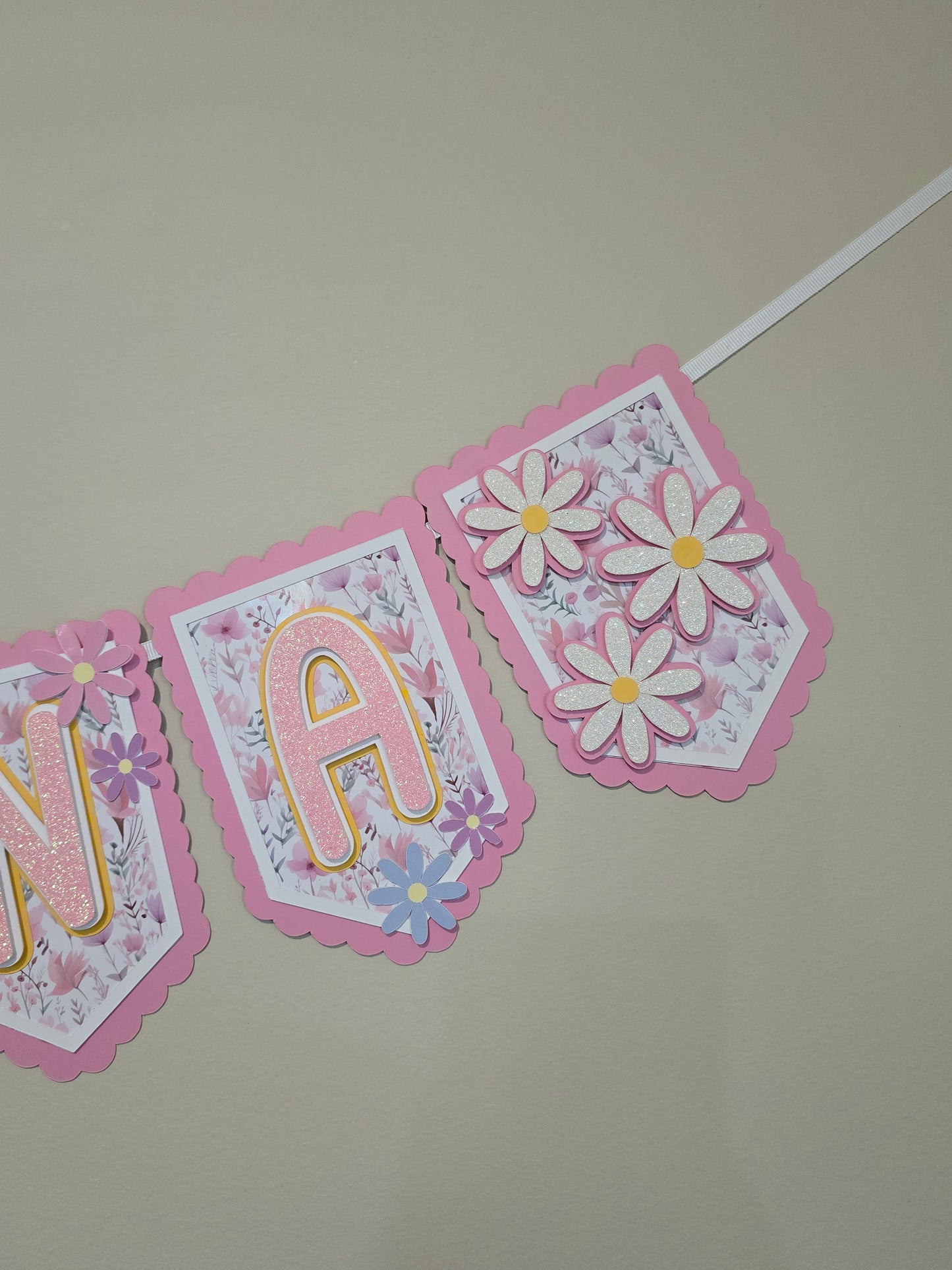 Daisies banner, Wild flowers banner, Daisy theme banner