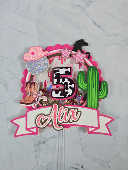Cowgirl Cake topper, My first rodeo birthday party, Not my first rodeo cake topper, Cowgirl birthday party