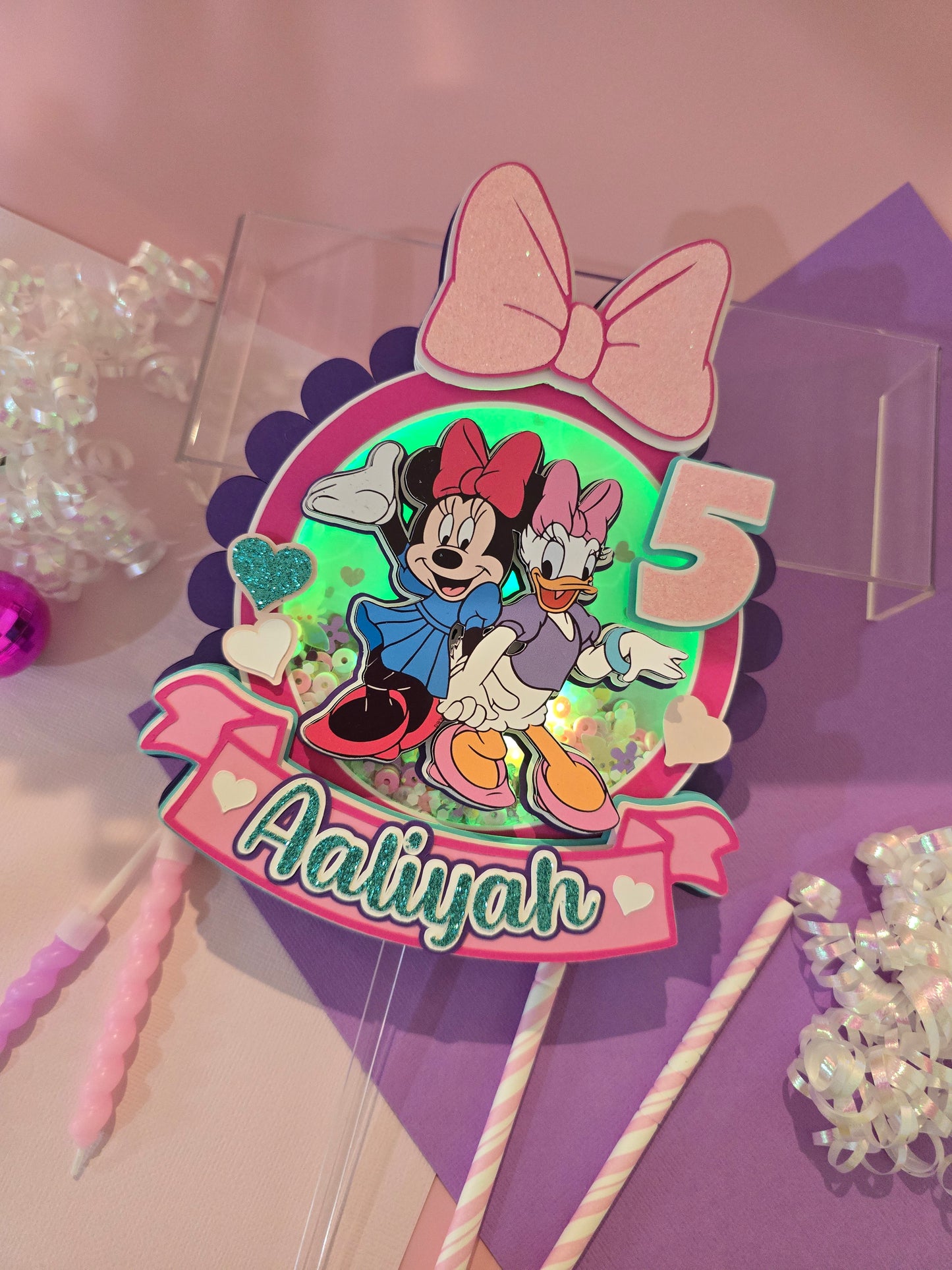 Minnie and Daisy Cake topper, Minnie Cake topper, Daisy cake topper, Minnie and Daisy birthday