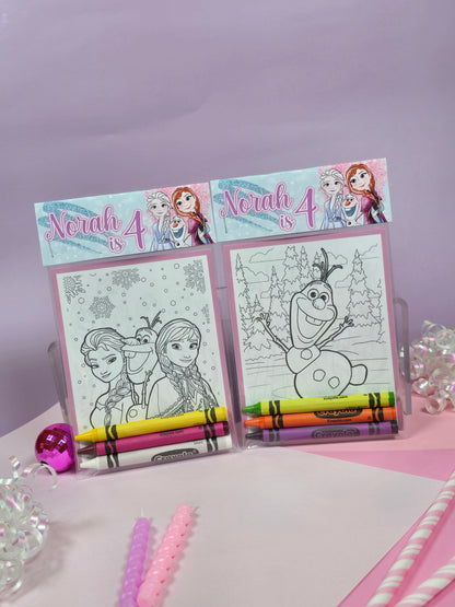 Frozen Coloring books, Frozen party favors, Frozen birthday