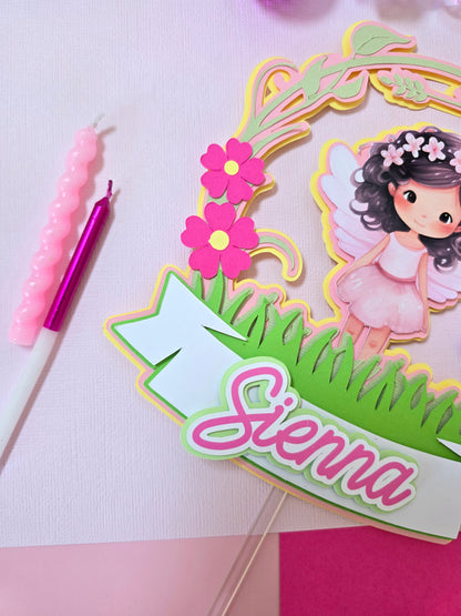 Fairy Cake topper, Fairy garden birthday, Fairy party theme