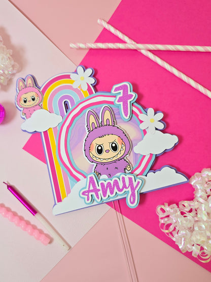 Labubu Cake topper, labubu theme party, Labubu party