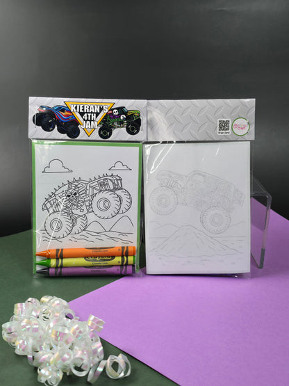 Monster Jam coloring books, Monster Jam coloring pages, Monster jam party favors