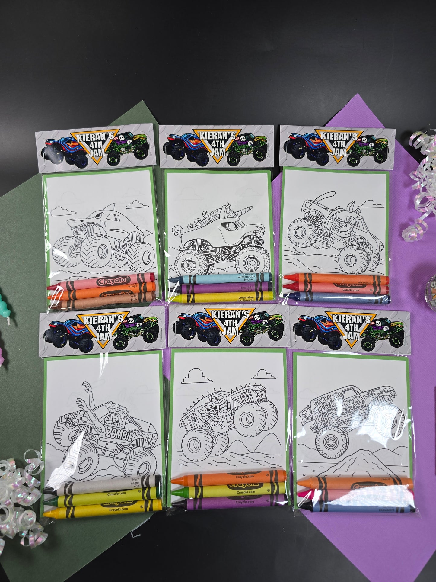 Monster Jam coloring books, Monster Jam coloring pages, Monster jam party favors