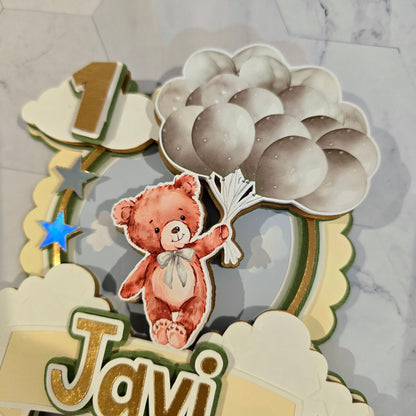 Teddy Bear Cake topper, Teddy Bear birthday party