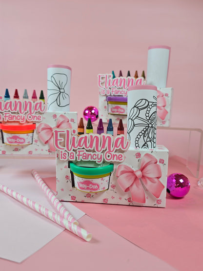 Coquette Activity Box, Love shack fancy activity box, Is a fancy one party favor Coquette party favor