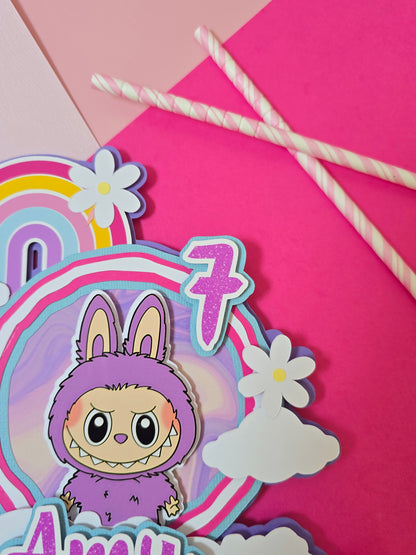 Labubu Cake topper, labubu theme party, Labubu party