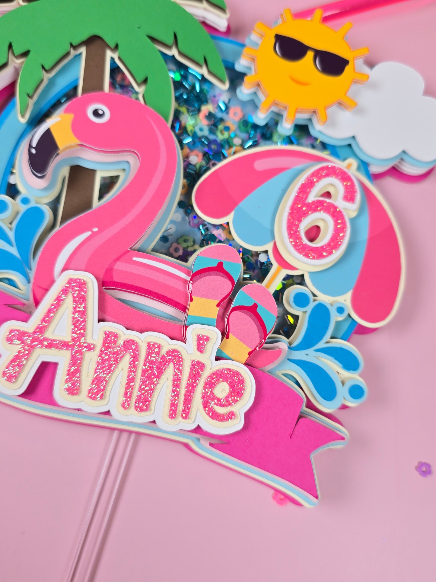 Pool Party cake topper, Summer theme party, Beach party cake topper, Splash cake topper, Pool party birthday theme