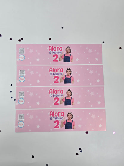 Ms Rachel Water bottle labels,Ms Rachel waterproof labels