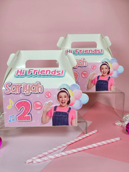 Ms Rachel Gable boxes, Ms Rachel party favors , Ms Rachel birthday
