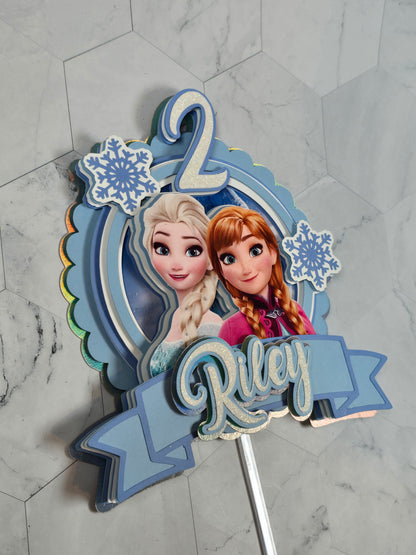 Ice Princess Cake topper, Ice Princess Cake topper, Ice princess birthday