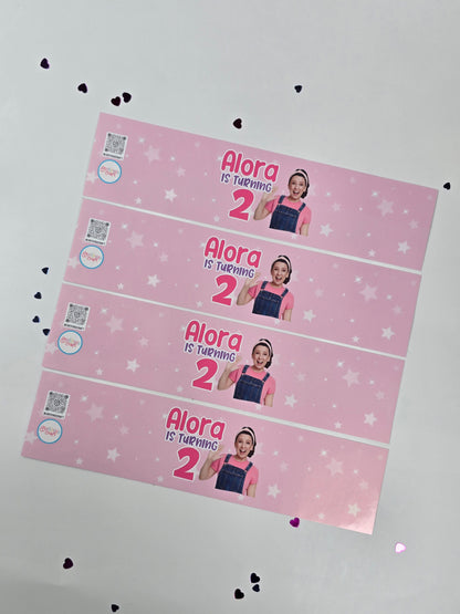 Ms Rachel Water bottle labels,Ms Rachel waterproof labels