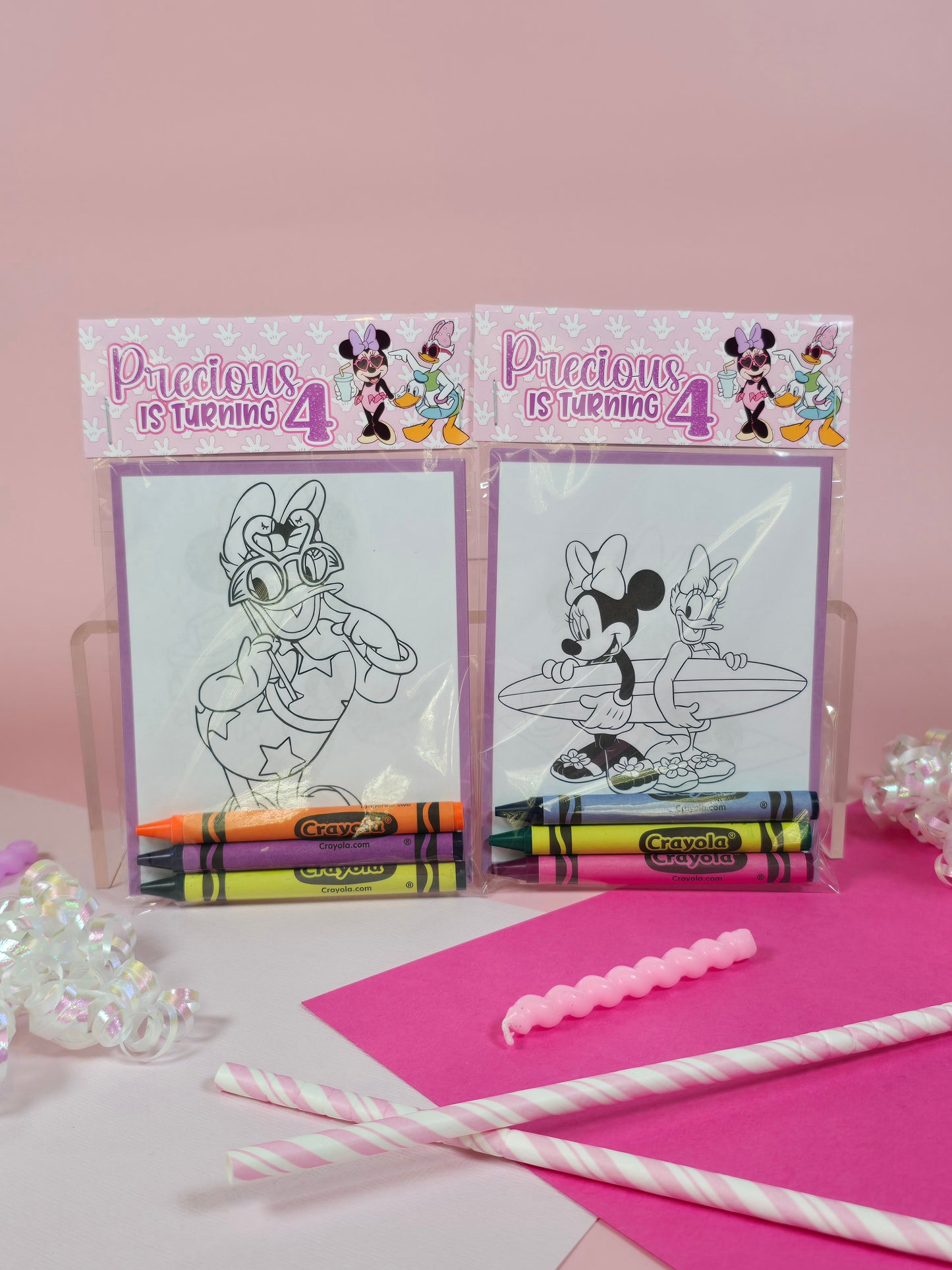 Minnie and Daisy Coloring books, Minnie and Daisy party favors, Minnie and Daisy  birthday
