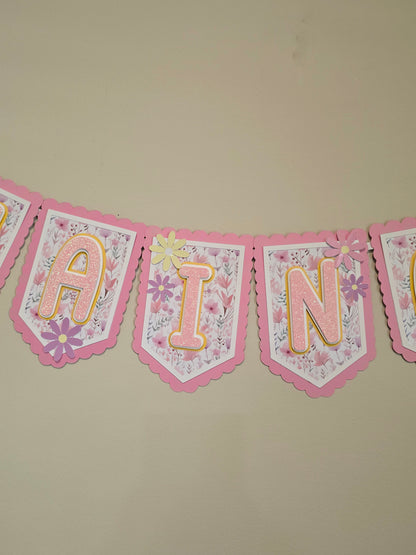 Daisies banner, Wild flowers banner, Daisy theme banner