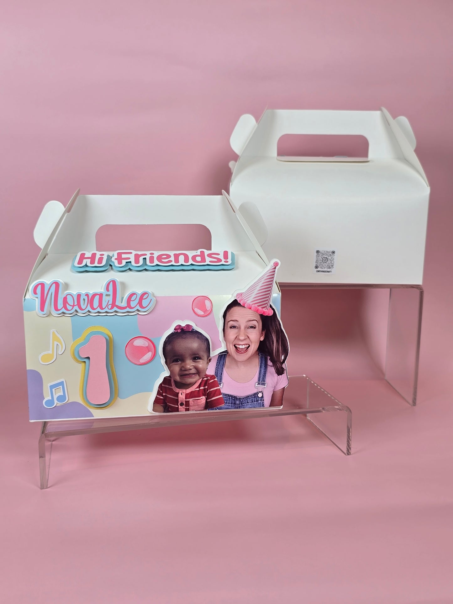 Ms Rachel Gable boxes, Ms Rachel party favors