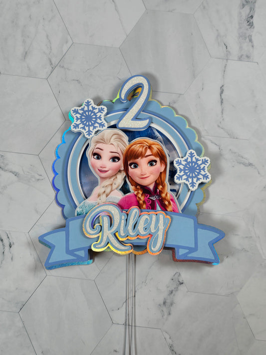 Ice Princess Cake topper, Ice Princess Cake topper, Ice princess birthday