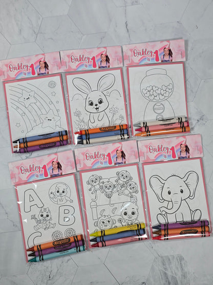 Ms Rachel Coloring books, Ms Rachel party favors