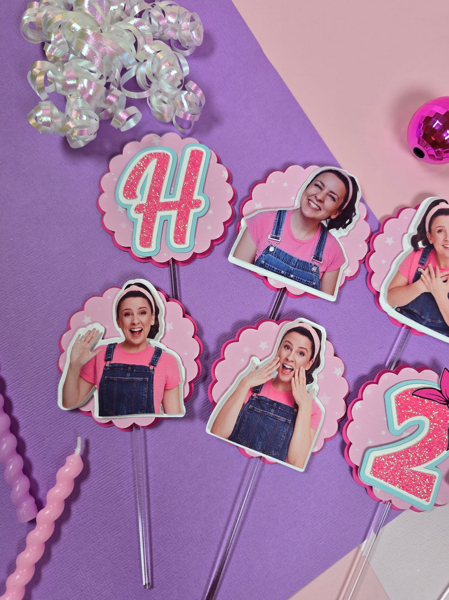 Ms Rachel Cupcake Topper, Ms Rachel cupcake decor, Ms Rachel birthday