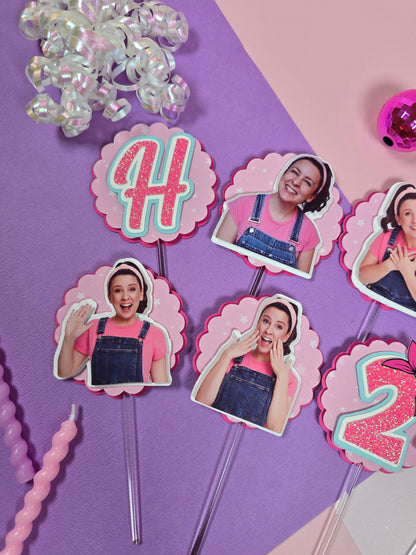 Ms Rachel Cupcake Topper, Ms Rachel cupcake decor, Ms Rachel birthday