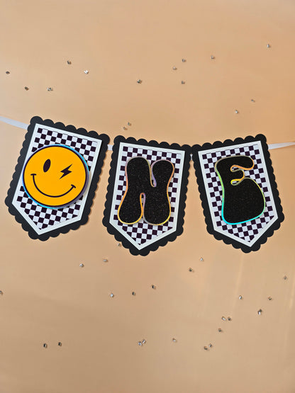 One Happy Dude high chair banner, One cool dude banner, One happy dude banner
