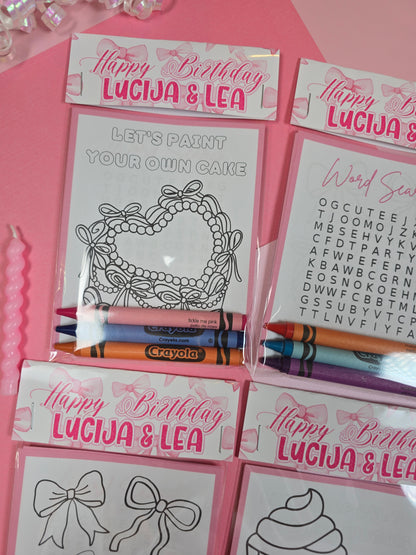 Coquette Coloring books, Love shack fancy party favors, Coquette birthday