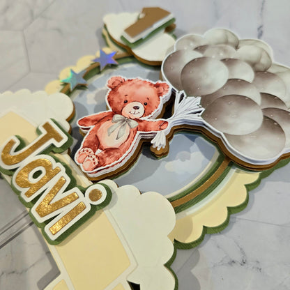Teddy Bear Cake topper, Teddy Bear birthday party