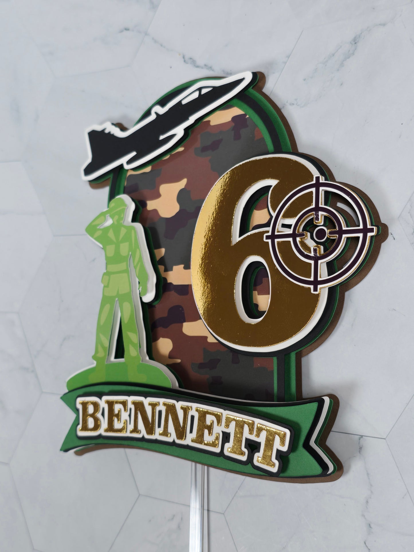 Army Man Cake topper, Army birthday theme, Army military party theme, Soldier cake topper