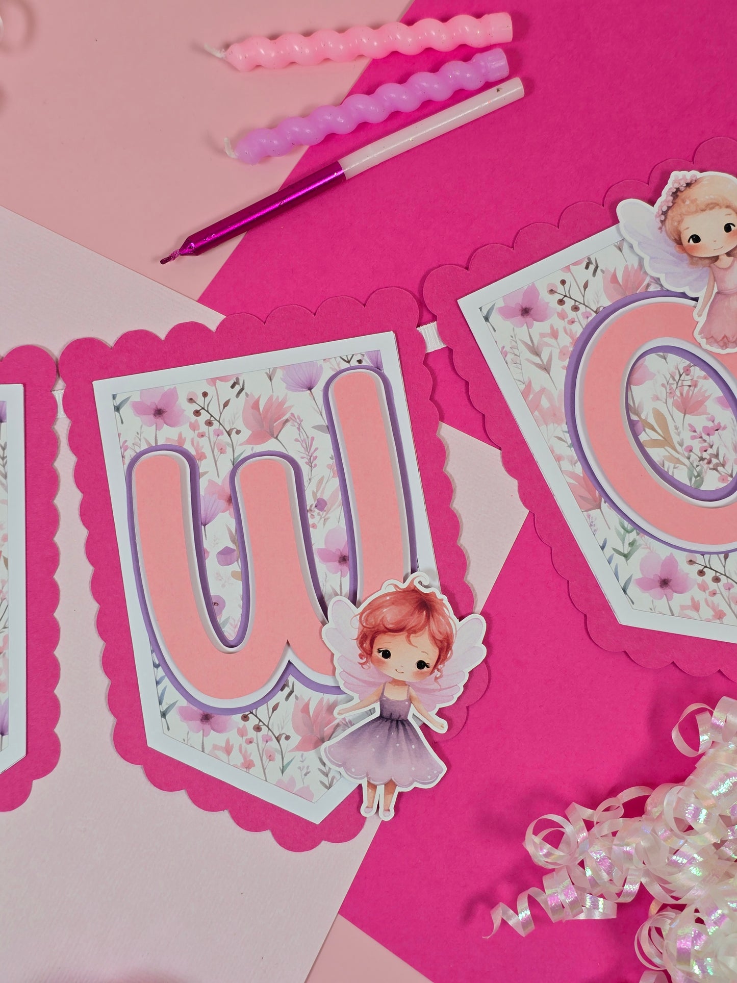 Fairy high chair banner, Fairy banner, Fairy Garden banner