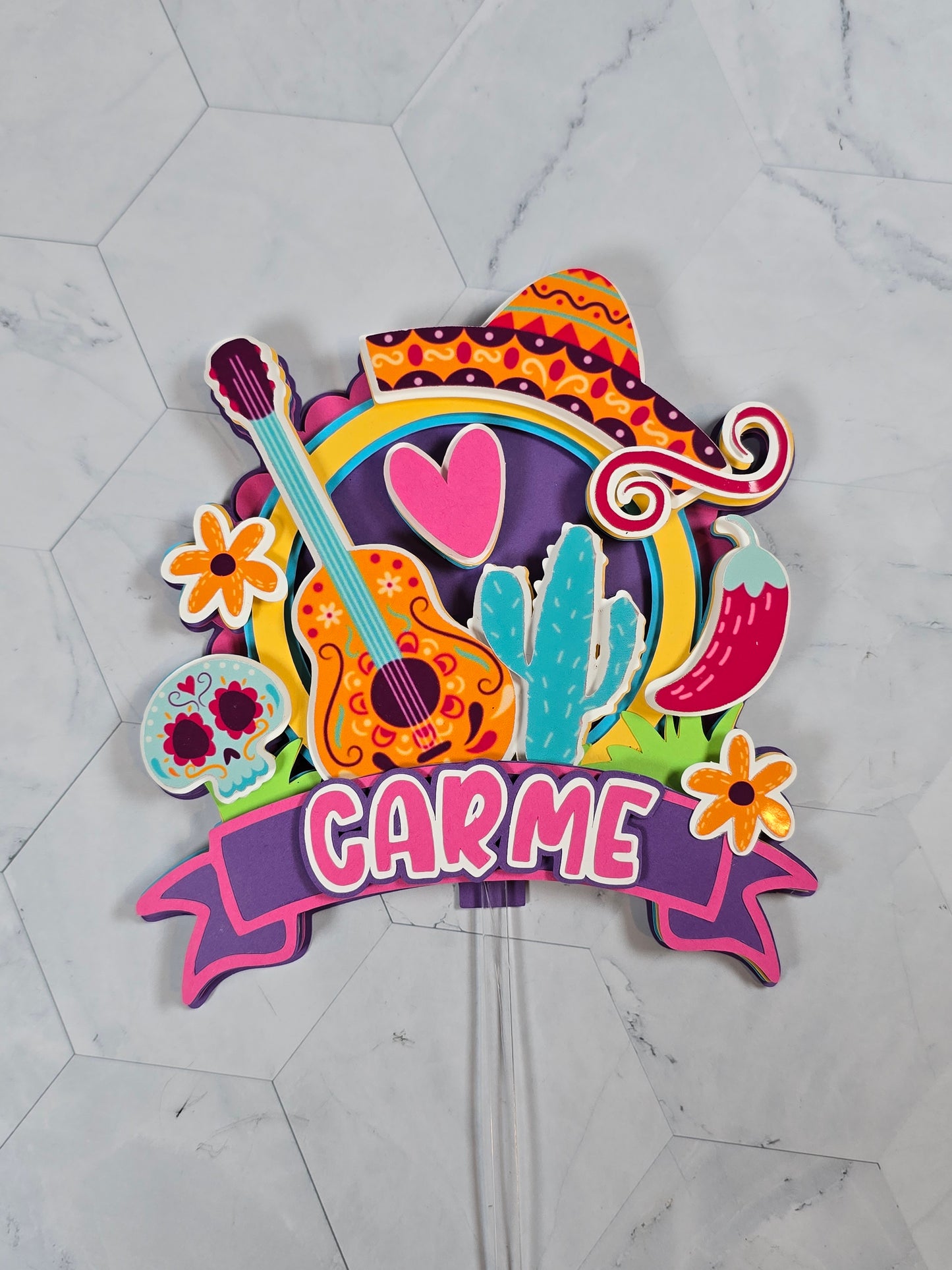 Mexican fiesta cake topper, Fiesta Cake topper,