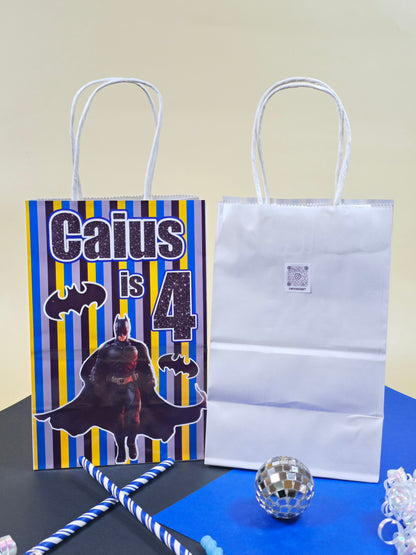 Batman Goodie bags, Batman gody bags, Batman party theme