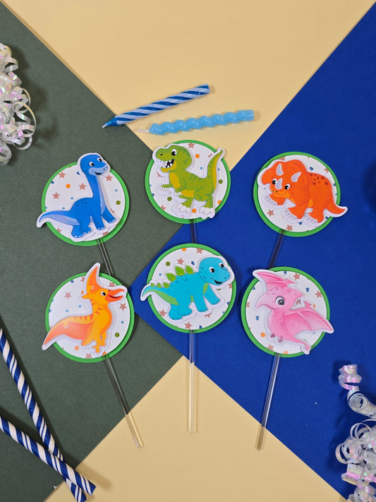Dinosaurs Cupcake Topper, Dinos cupcake decor