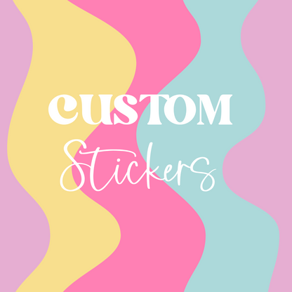 Custom Stickers for cups, Waterproof stickers