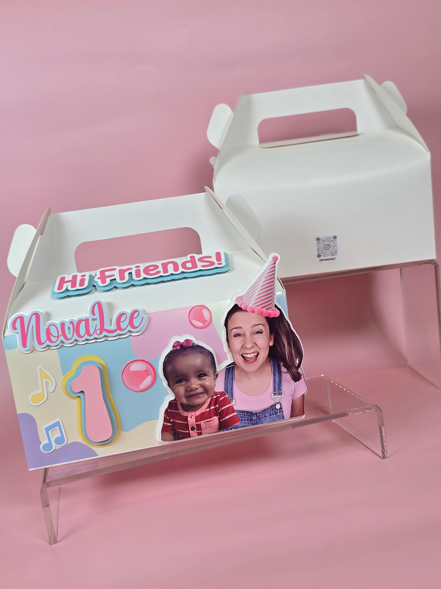 Ms Rachel Gable boxes, Ms Rachel party favors