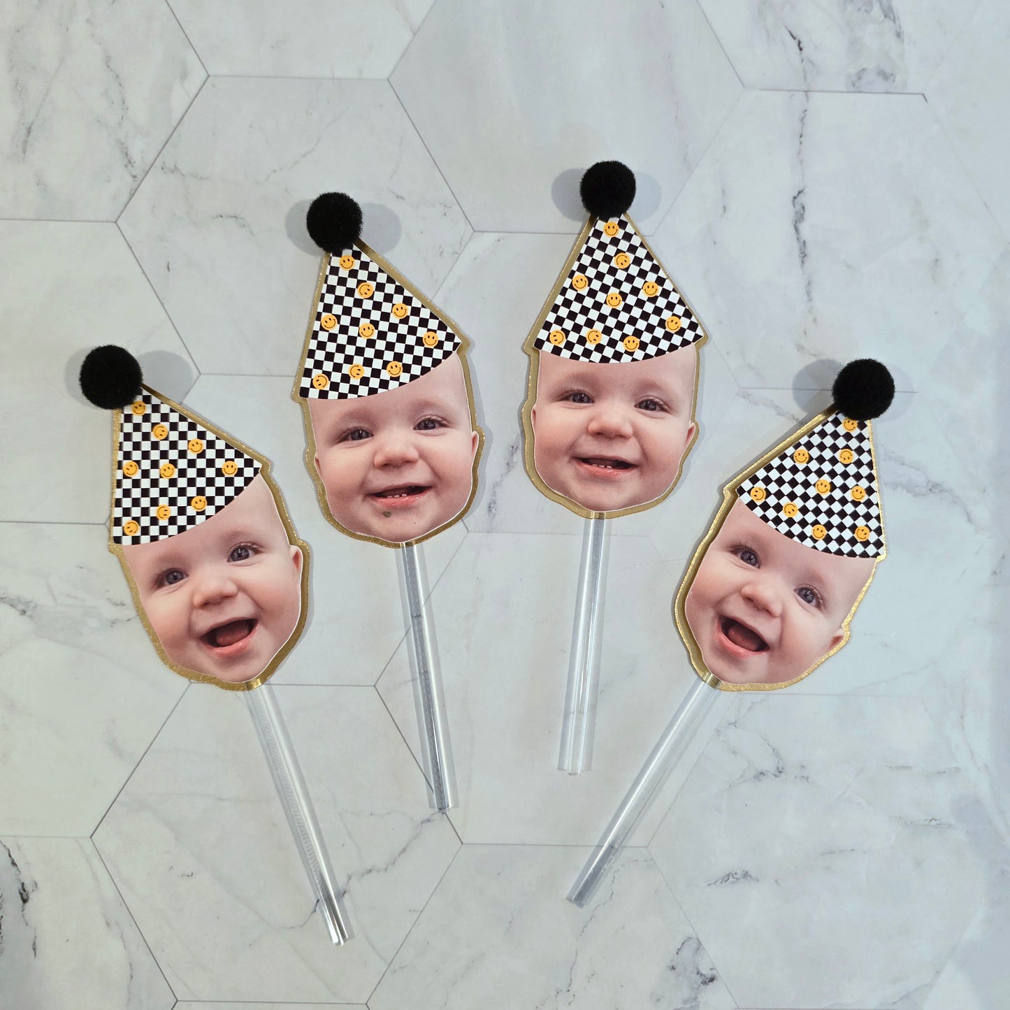 One Happy Dude Cupcake toppers, One happy dude decor