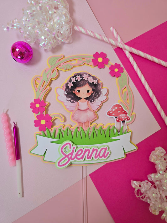 Fairy Cake topper, Fairy garden birthday, Fairy party theme