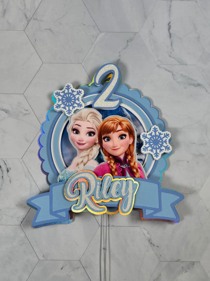 Ice Princess Cake topper, Ice Princess Cake topper, Ice princess birthday