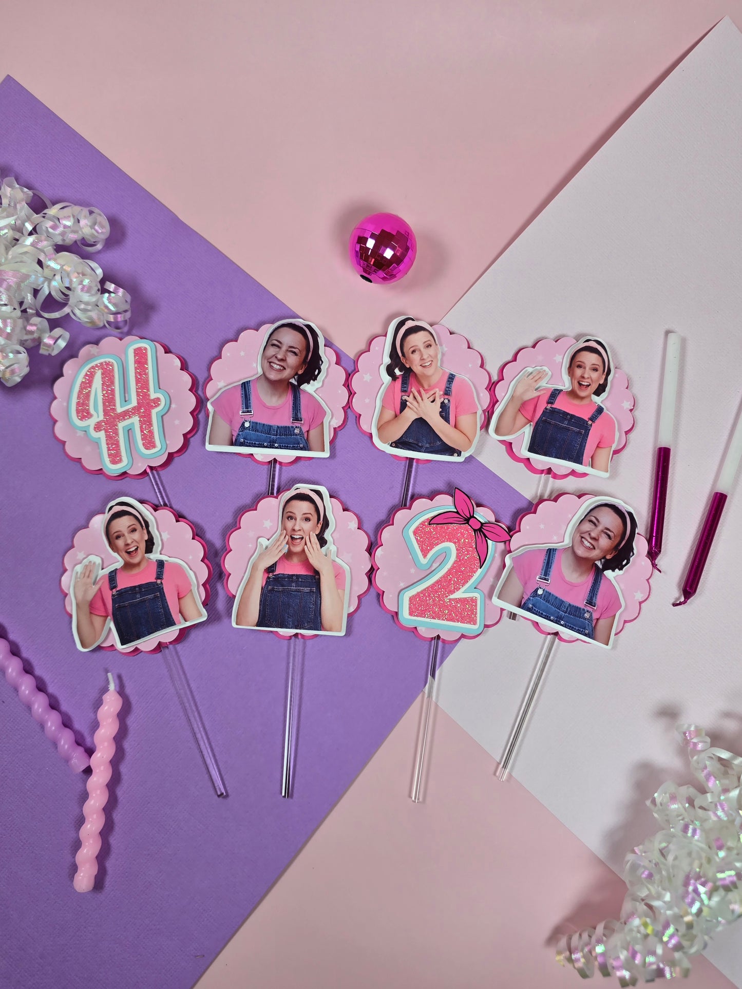 Ms Rachel Cupcake Topper, Ms Rachel cupcake decor, Ms Rachel birthday