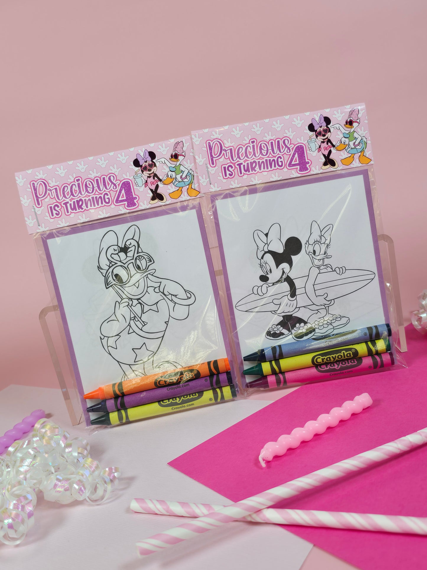 Minnie and Daisy Coloring books, Minnie and Daisy party favors, Minnie and Daisy  birthday