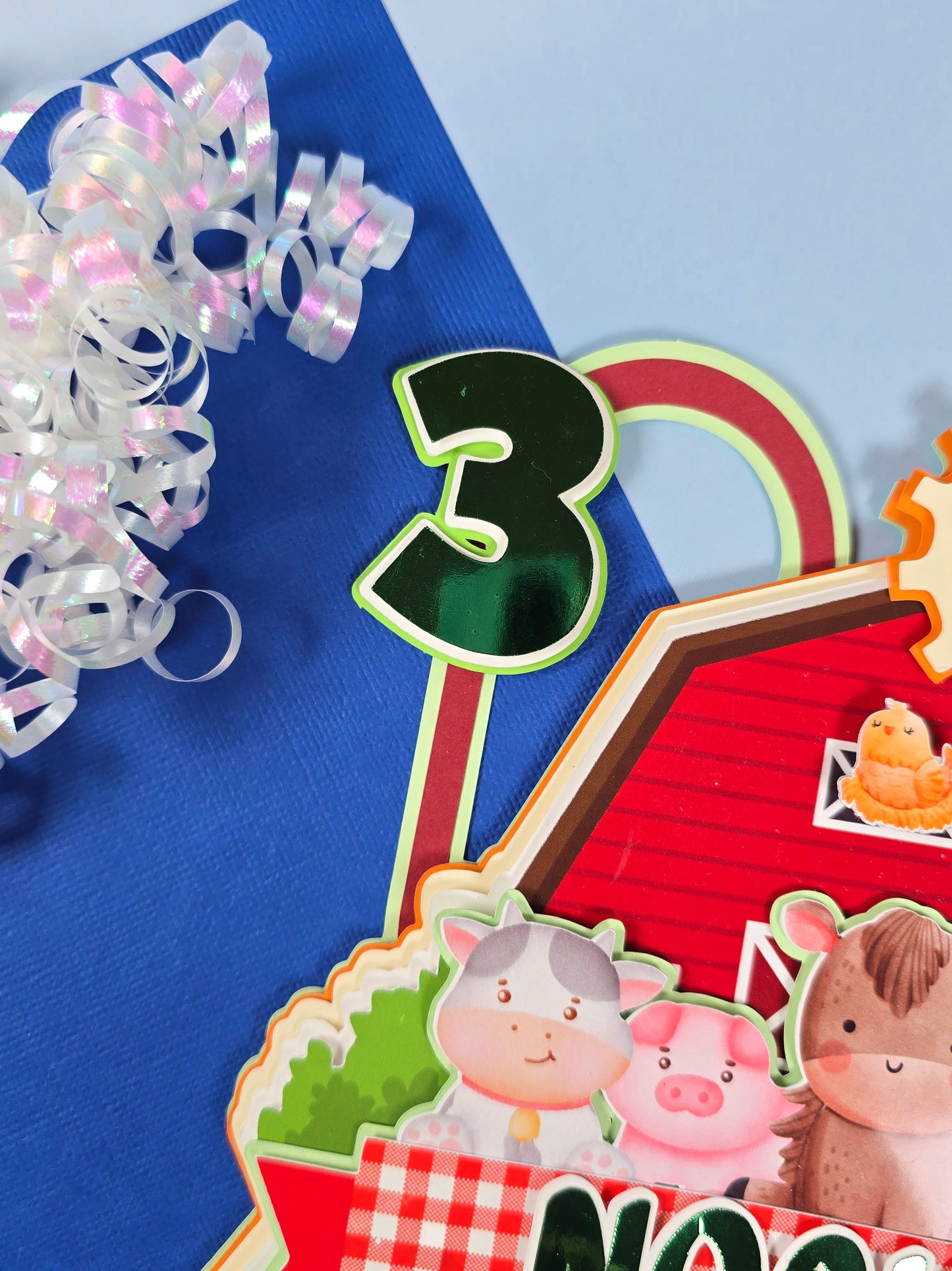 Farm Animals Cake topper, Farm animals birthday decoration, Farm Animals party