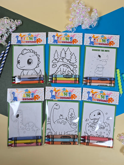 Dinosaurs Coloring books, Dinosaurs party favors