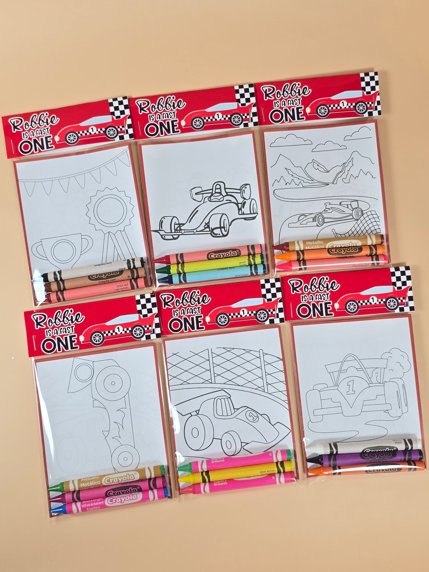 Race car coloring books Formula 1 coloring pages Race cars party favors fast one birthday theme party