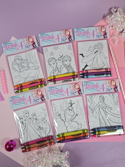 Frozen Coloring books, Frozen party favors, Frozen birthday