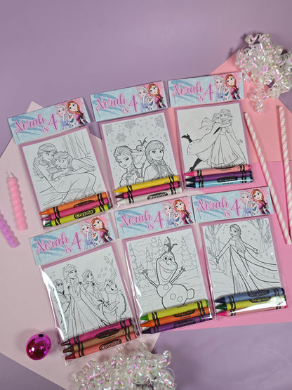 Frozen Coloring books, Frozen party favors, Frozen birthday