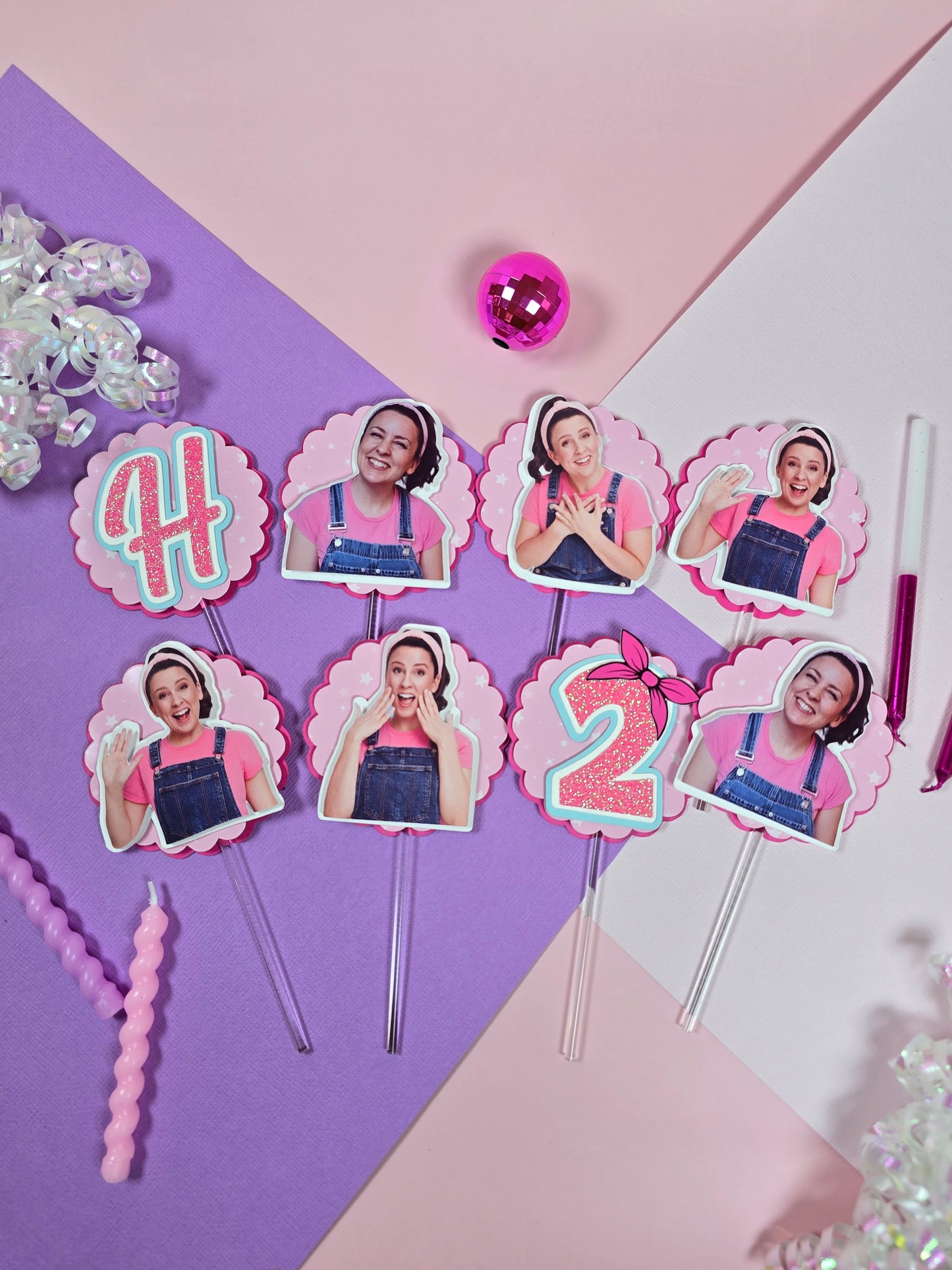 Ms Rachel Cupcake Topper, Ms Rachel cupcake decor, Ms Rachel birthday