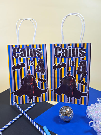 Batman Goodie bags, Batman gody bags, Batman party theme
