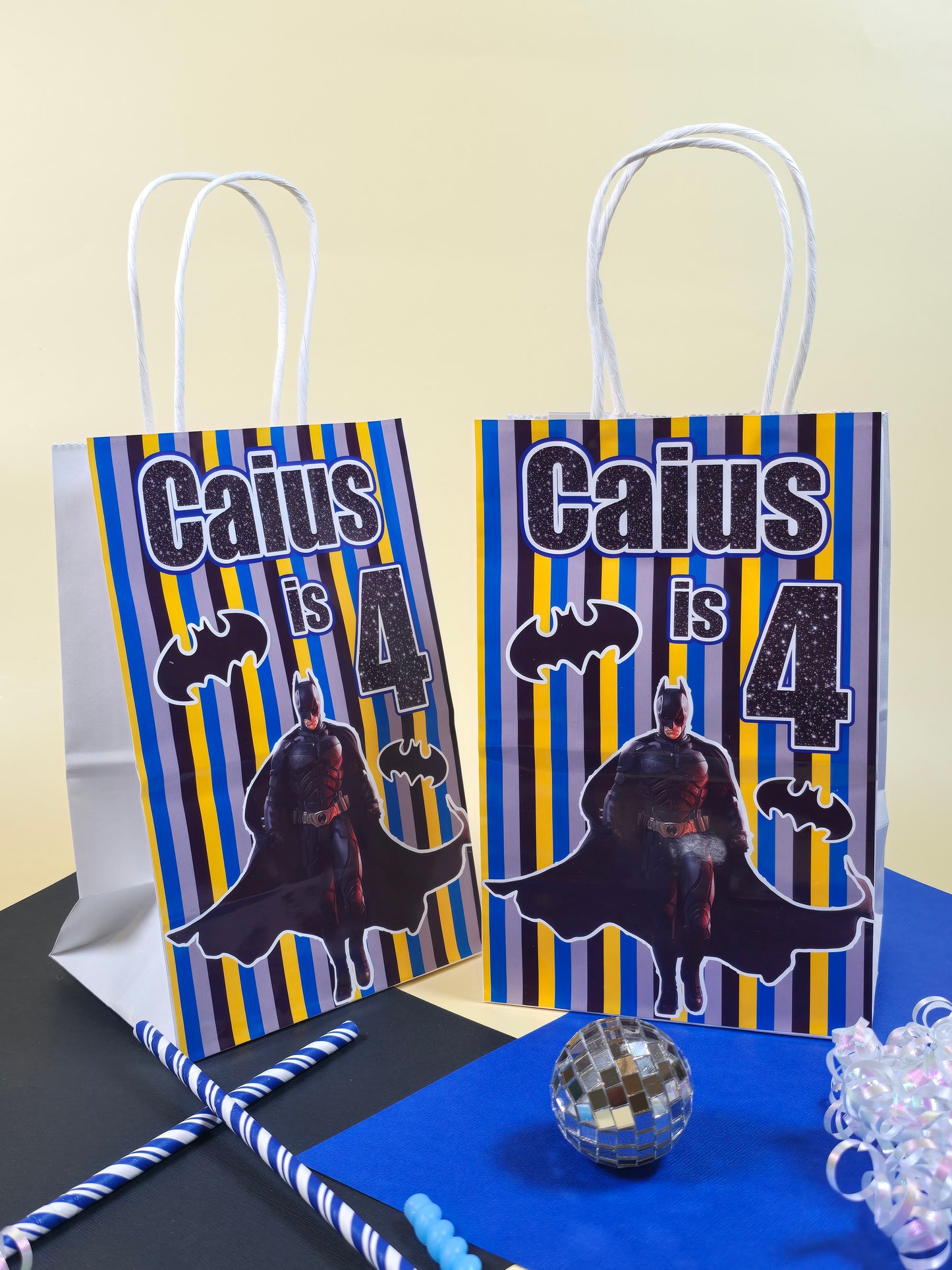 Batman Goodie bags, Batman gody bags, Batman party theme