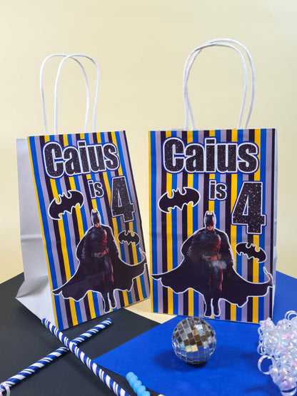 Batman Goodie bags, Batman gody bags, Batman party theme