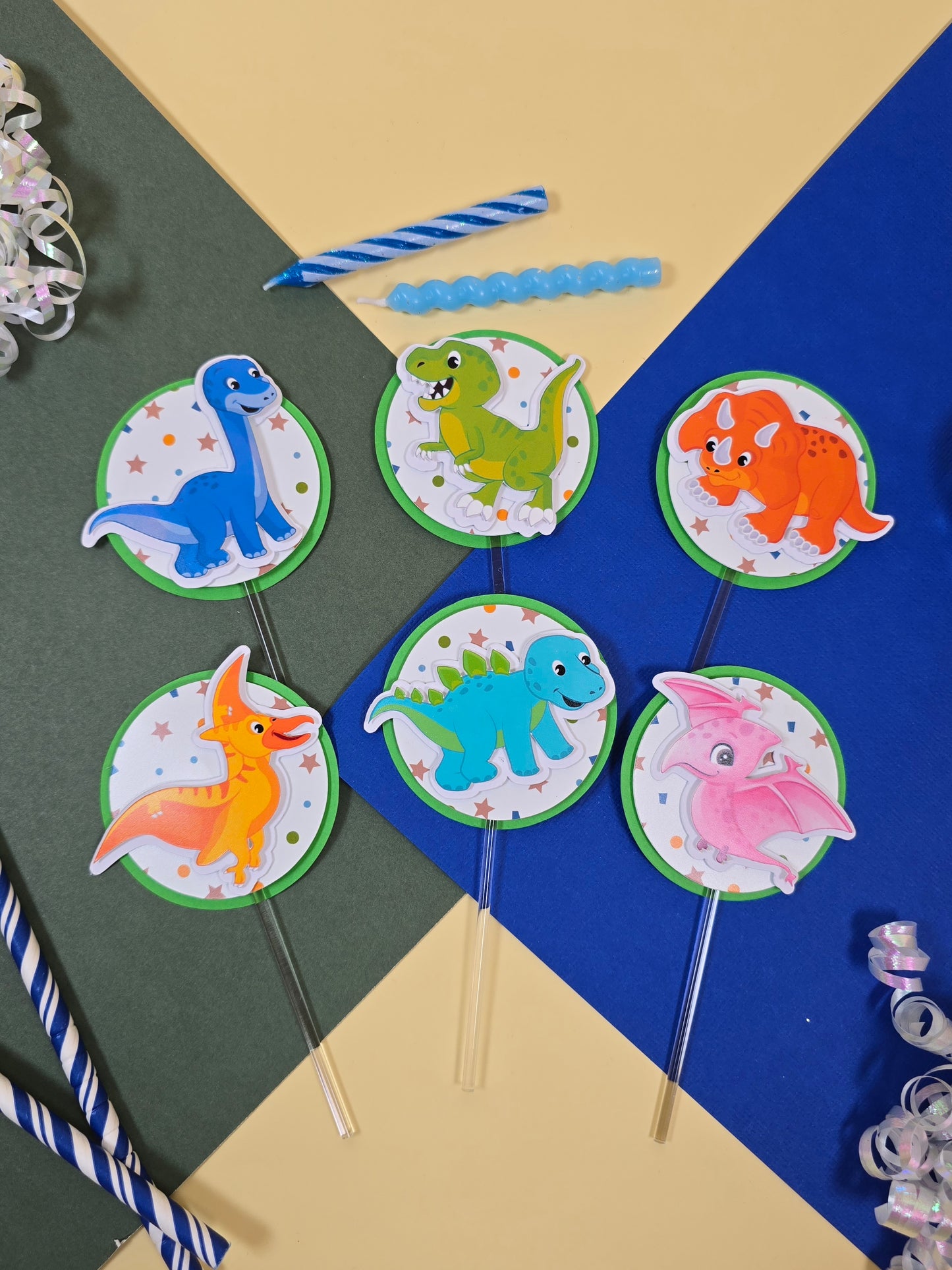 Dinosaurs Cupcake Topper, Dinos cupcake decor