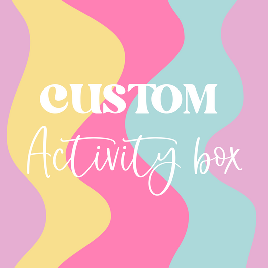 Custom theme Activity Box, Custom party favor