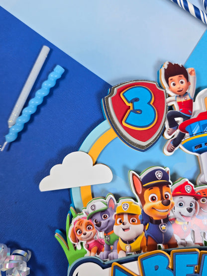 Paw Patrol Cake topper, Paw Patrol theme party, Paw patrol party